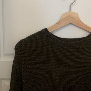 Olive Green Vince Waffle Tee